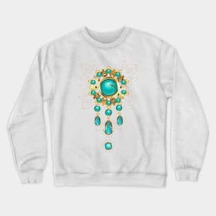 Jewelry with Turquoise Beads Crewneck Sweatshirt